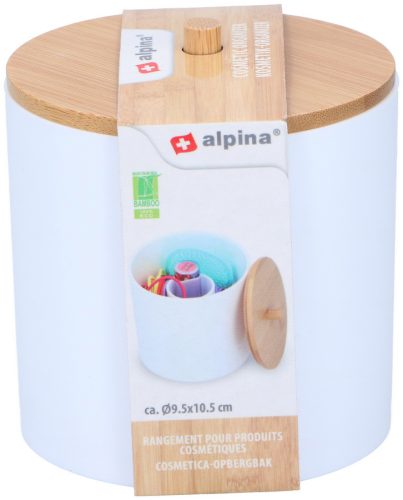 Alpina Kozmetikai rendező műanyag+bambusz tető