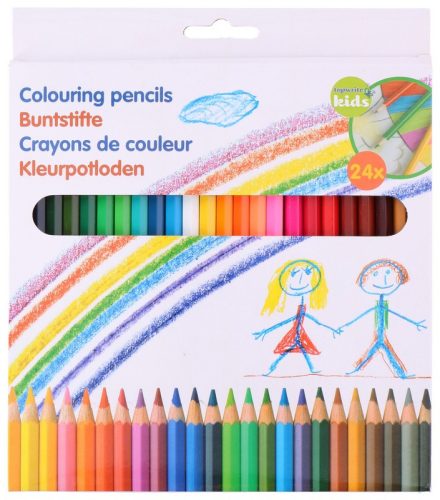 Topwrite-Kids 24 darabos színes ceruza készlet fából