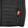 Sport steppelt női könnyű tokba hajtható kapucnis dzseki - fekete
