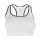 Active seamless varrás nélküli női top sportmelltartó - fehér