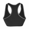 Active seamless varrás nélküli női top sportmelltartó - fekete