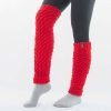 Aerobic női kötött lábszármelegítő - piros