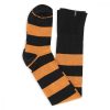 Socks csíkos pamut combzokni - fekete-narancssárga
