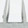 Bag matyó mintás hímzett filc női shopper táska - szürke