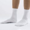pamut gumi nélküli orvos zokni - fehér - 45-47 - 3 pár