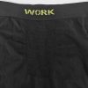 Work varrás nélküli férfi munkaruha aláöltözet leggings - fekete