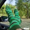 pamut focis zokni - zöld