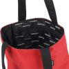 Bag női shopper táska cipzáros zsebbel - piros