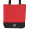 Bag női shopper táska cipzáros zsebbel - piros