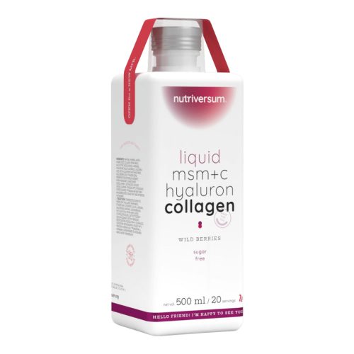 MSM+C Hyaluron Collagen Liquid - 500 ml - erdei gyümölcs - Nutriversum
