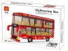 WANGE® 5970 | lego-kompatibilis építőjáték | 436 db építőkocka | Városnéző kétszintes busz