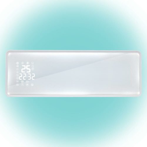 HOME Smart fali ventilátoros fűtőtest üveg előlappal
